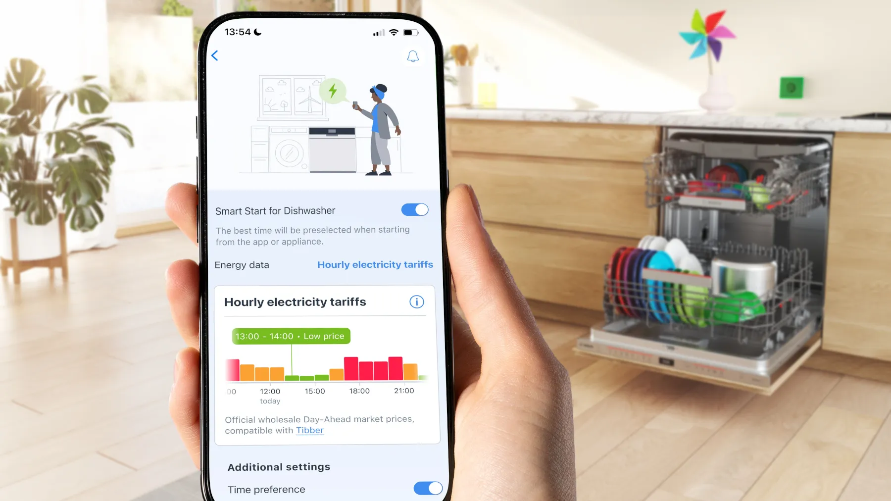 Geschirrspüler mit Smart Start.
