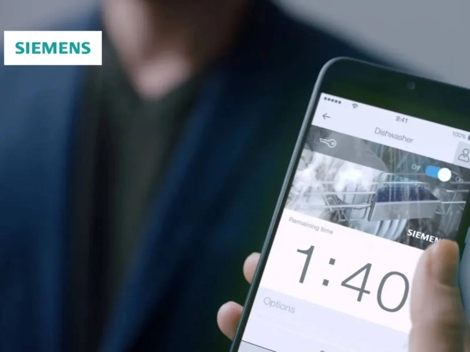 Detalle del control del tiempo del programa en la app Siemens Home Connect