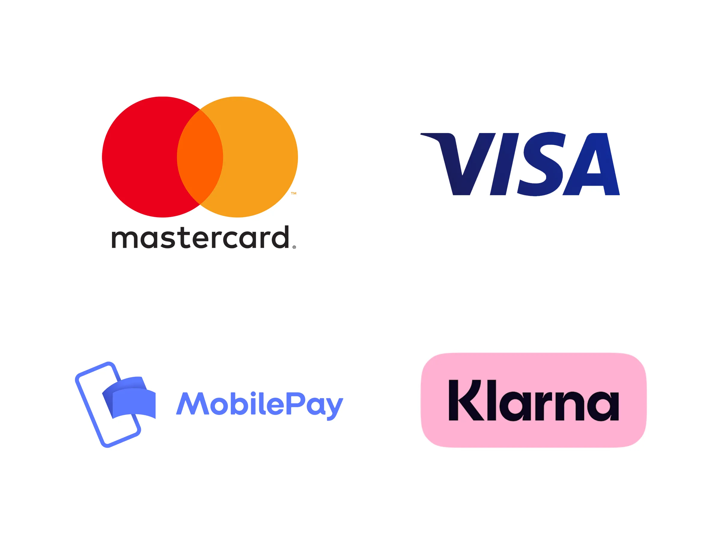 Logos av betalingsmetoder