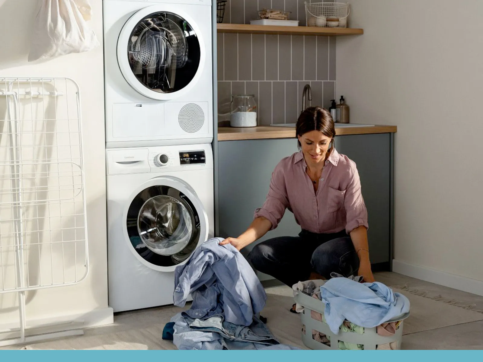 Constructa Trockner auf Waschmaschine