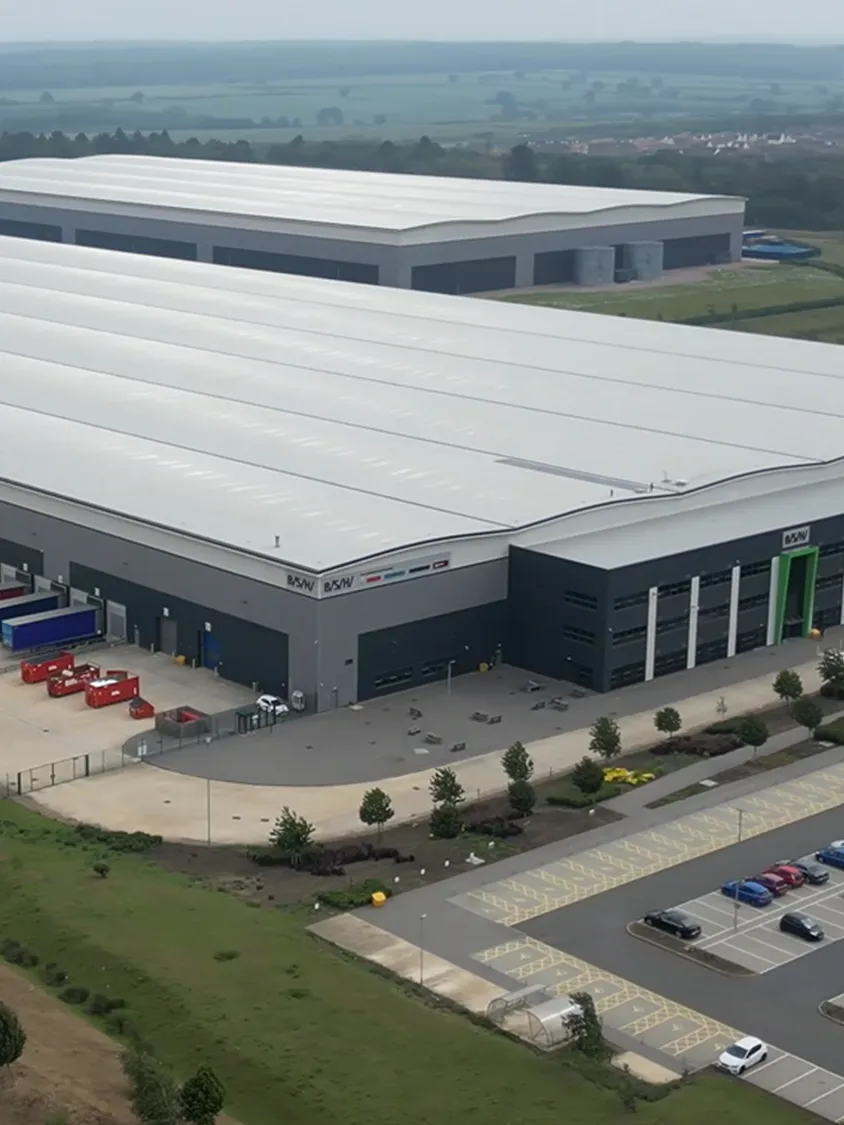 Aerial view of Corby office