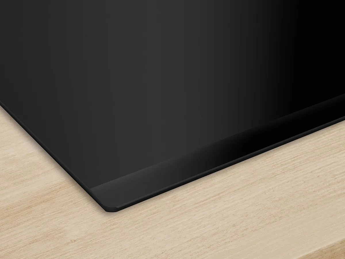 Views of flush mounted, frameless, or framed induction hob. Different designs for all kitchen aesthetics and specifications.