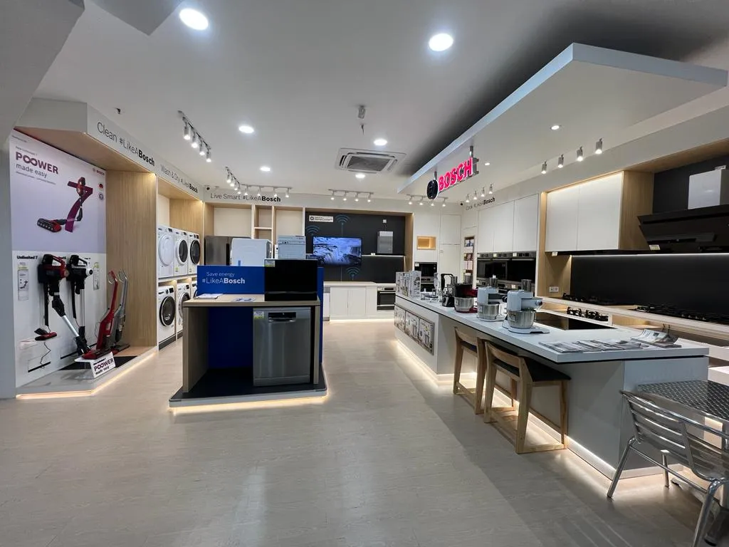 Bosch Official Brand Store kitchen appliance showroom inside Desa Home Kepong