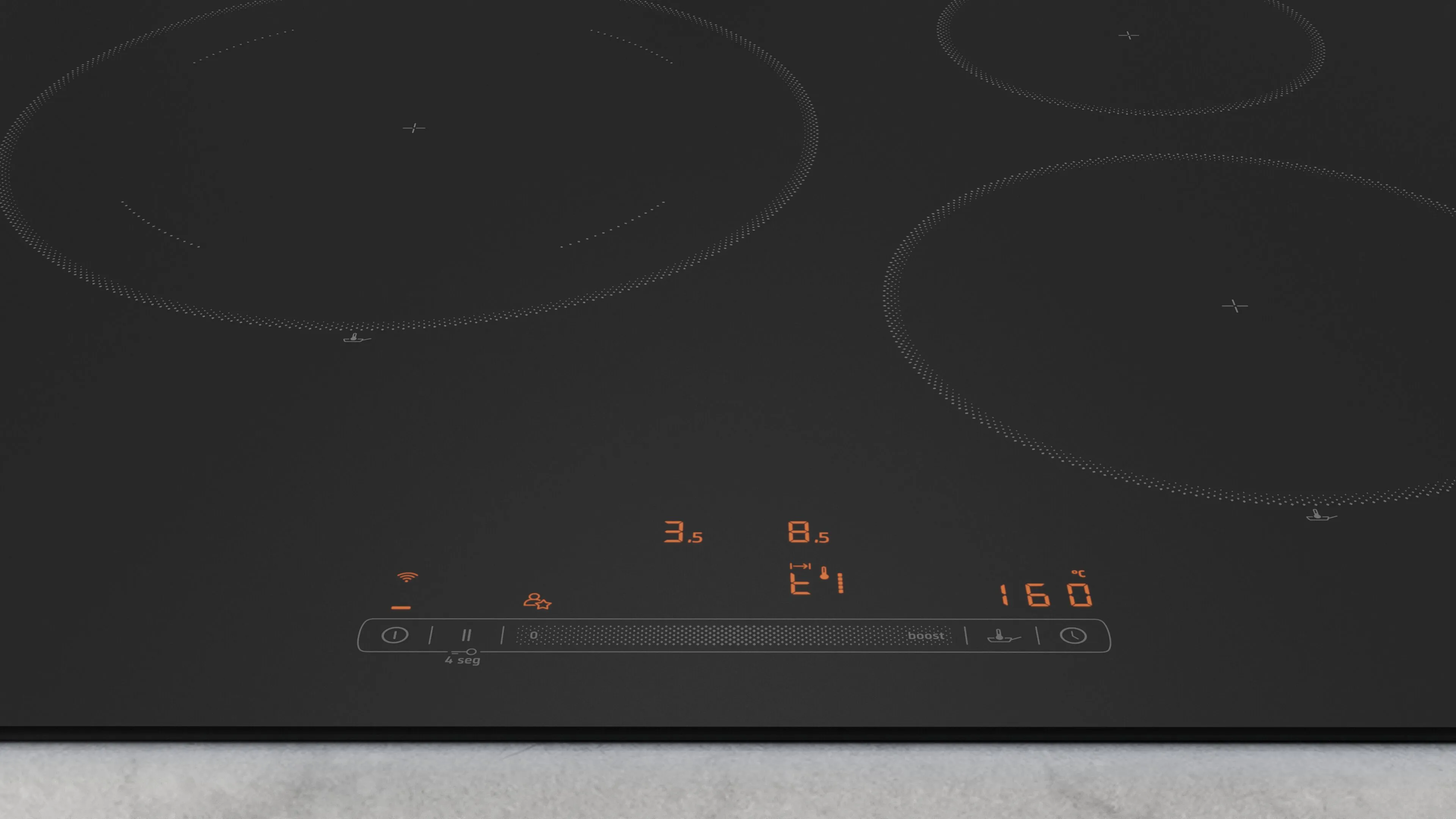 Plano de control de una placa con control de temperatura