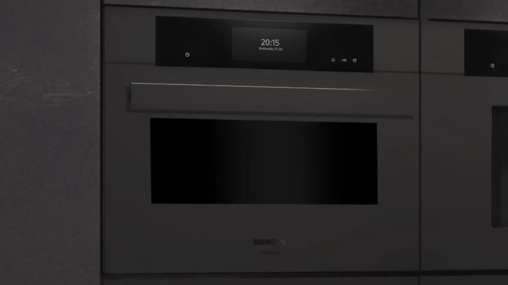 matt oven integrated in the kitchen