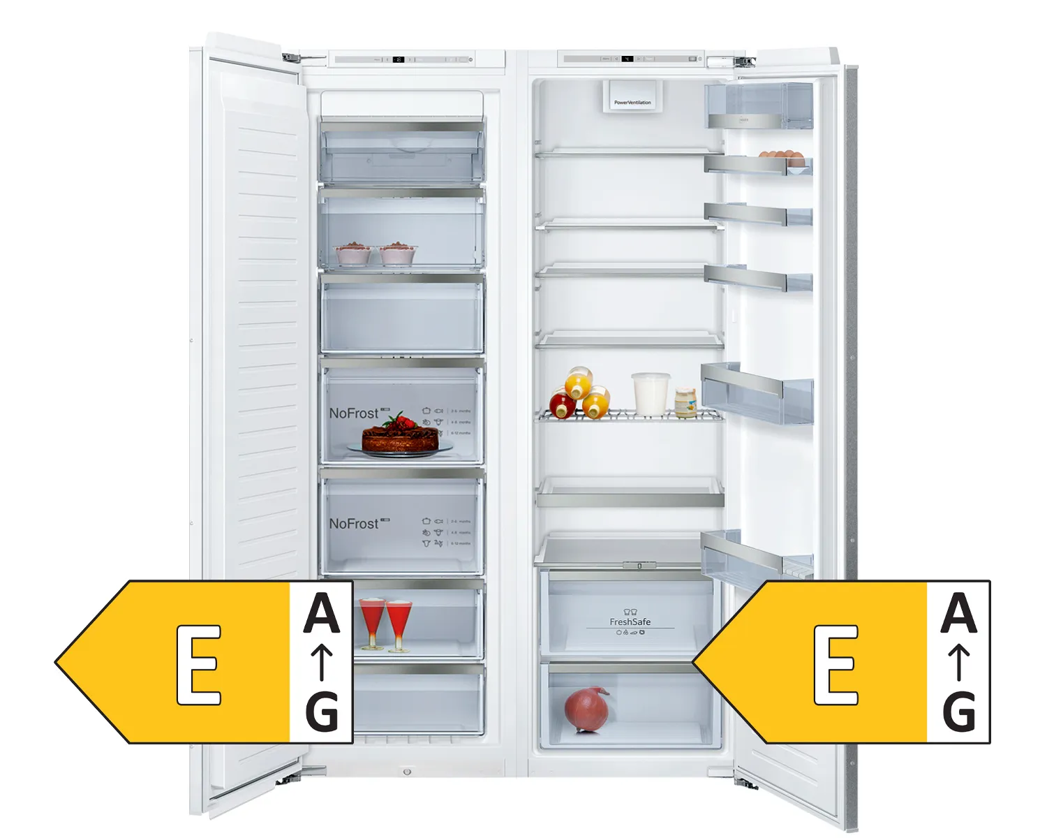 Einbau Side by Side Kühlschrank