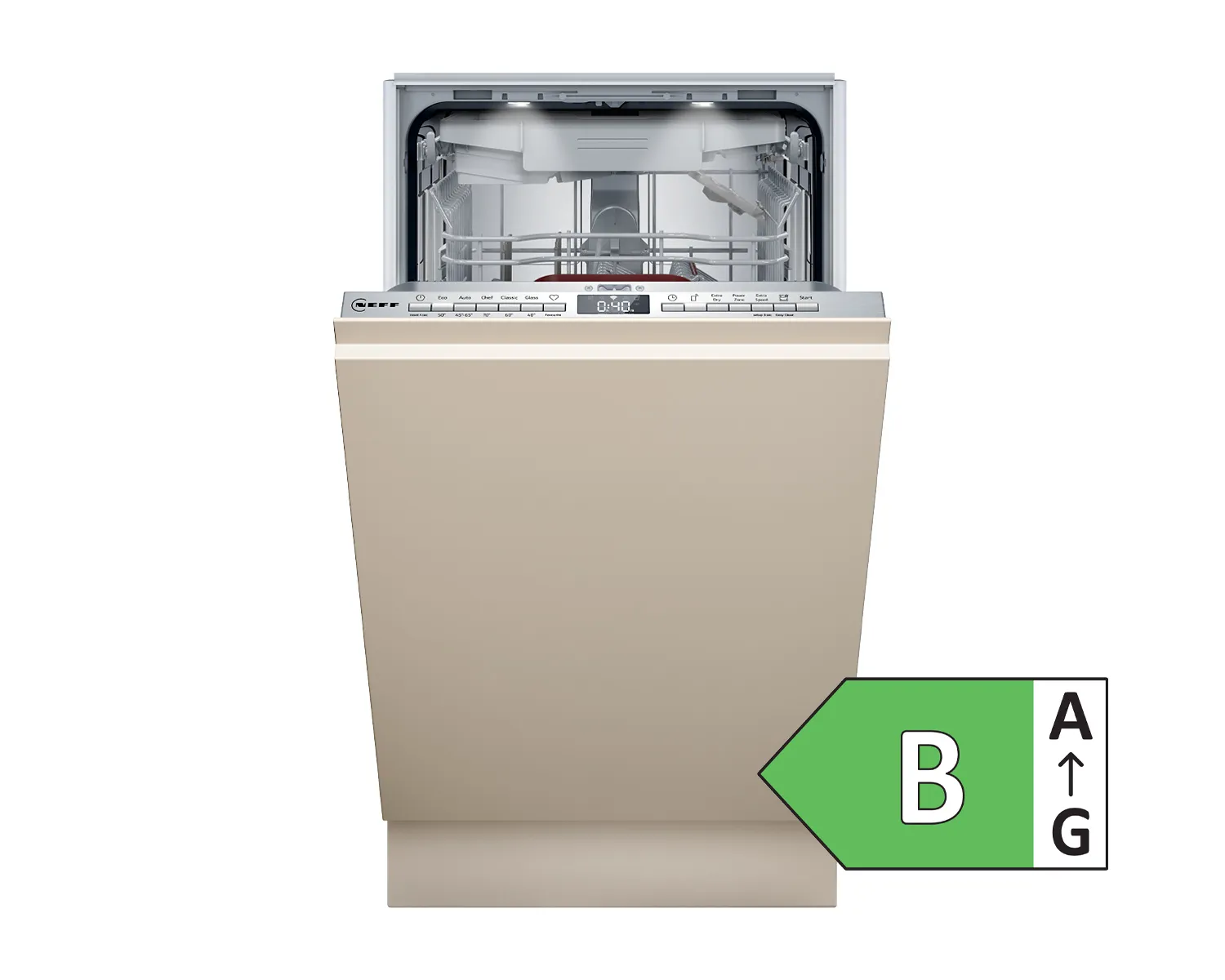 Spülmaschine 45 cm vollintegriert mit Energielabel B