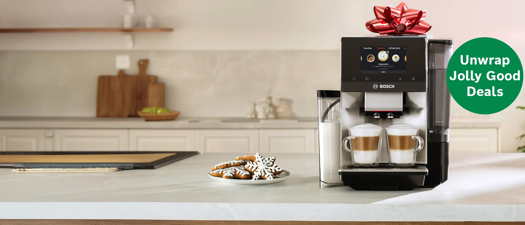 Bosch countertop fully automatic machines Christmas Deal - Unwrap Jolly Good Deals