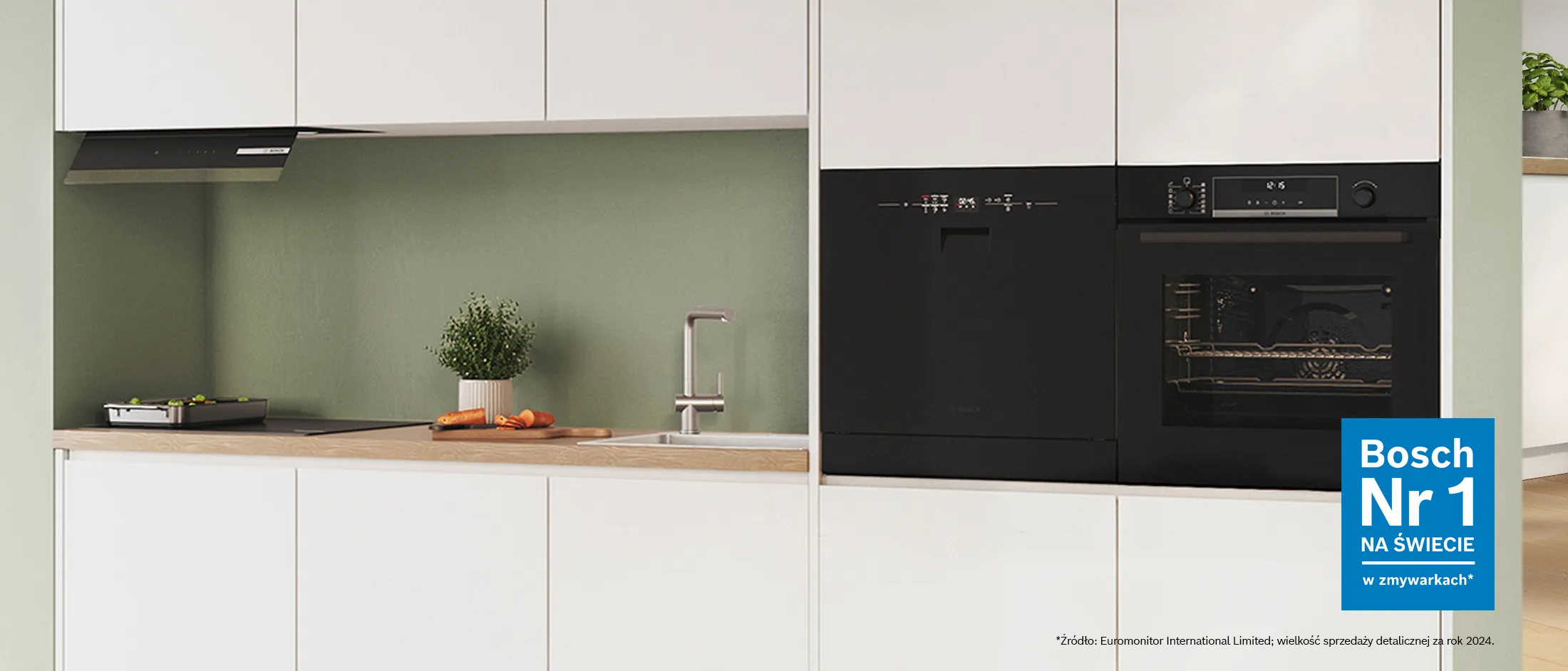 Kompaktowa zmywarka w nowoczesnej kuchni, oferująca mocną wydajność i błyszczące naczynia w oszczędzającym miejsce designie.