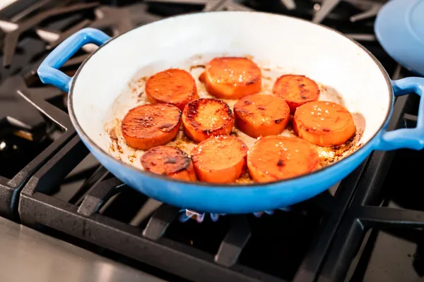 Melting Sweet Potatoes made by air sous vide