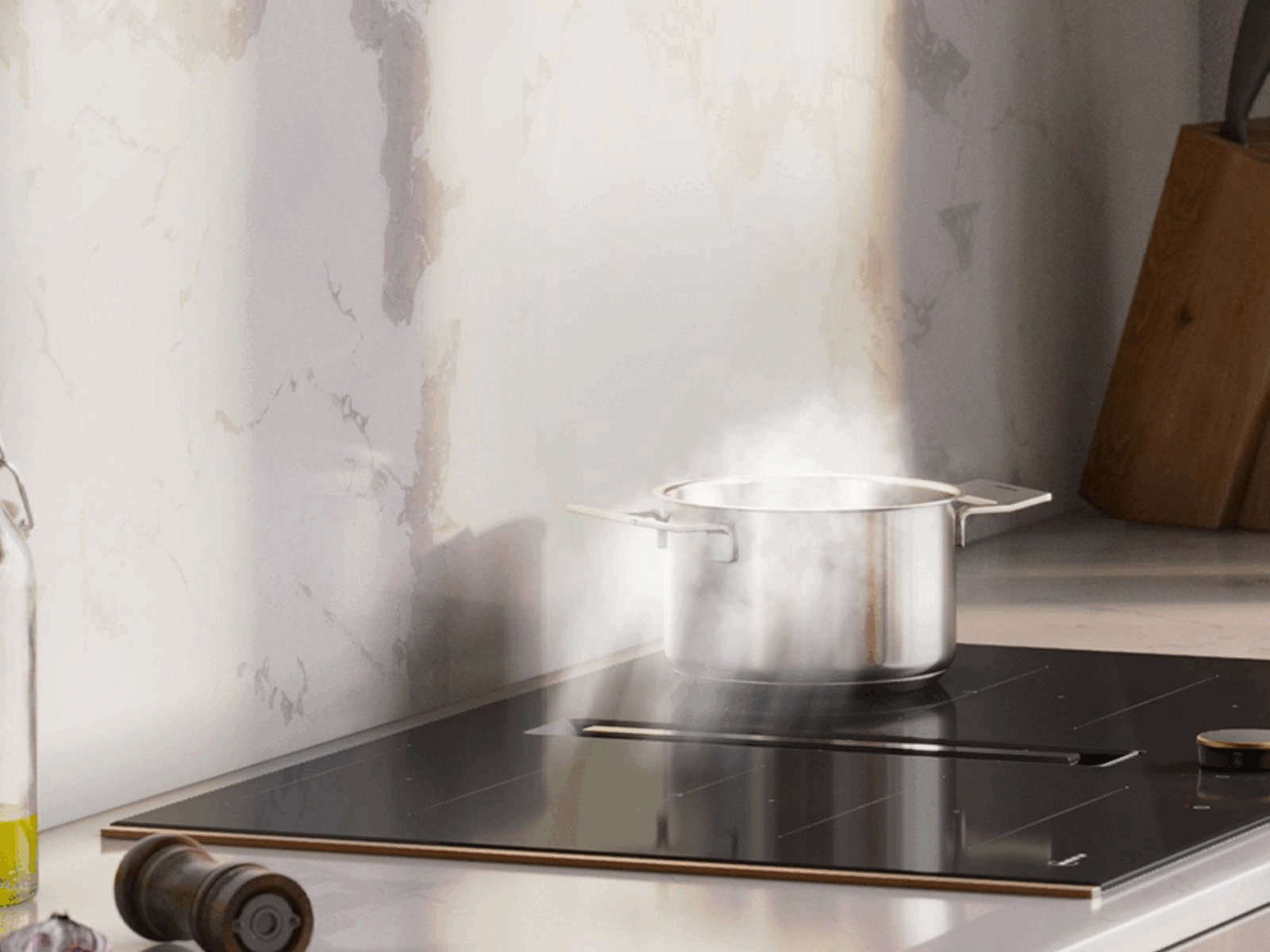 Venting hob with Low Noise