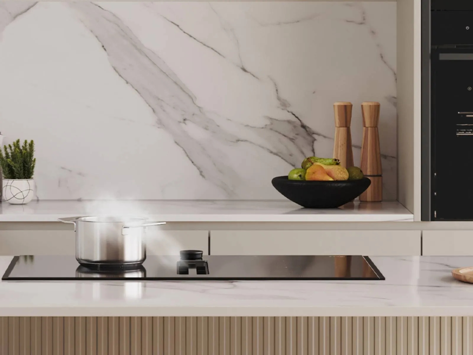 Easy to clean Venting hob 