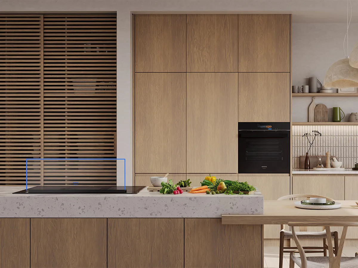 modern kitchen with Siemens appliances