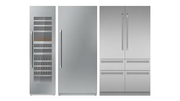 alt-Thermador Wine Column fridge column and bottom freezer refrigeration