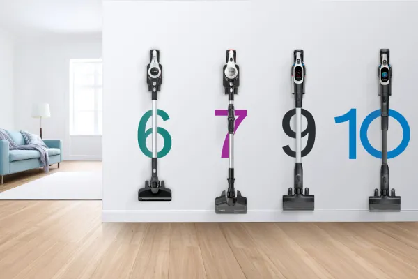Range of unlimited vacuums on wall