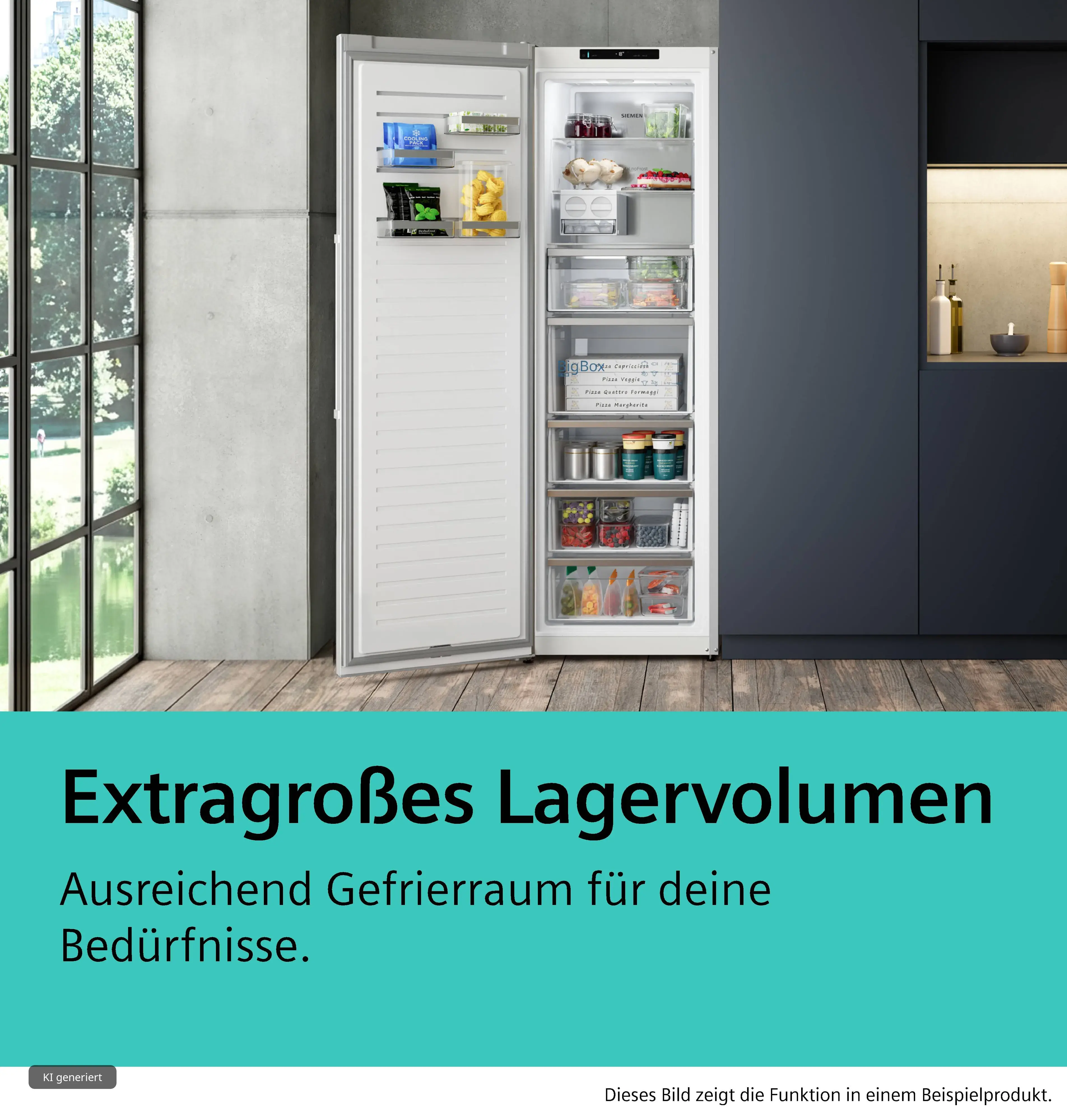 GS36NAICG Freistehender Gefrierschrank
