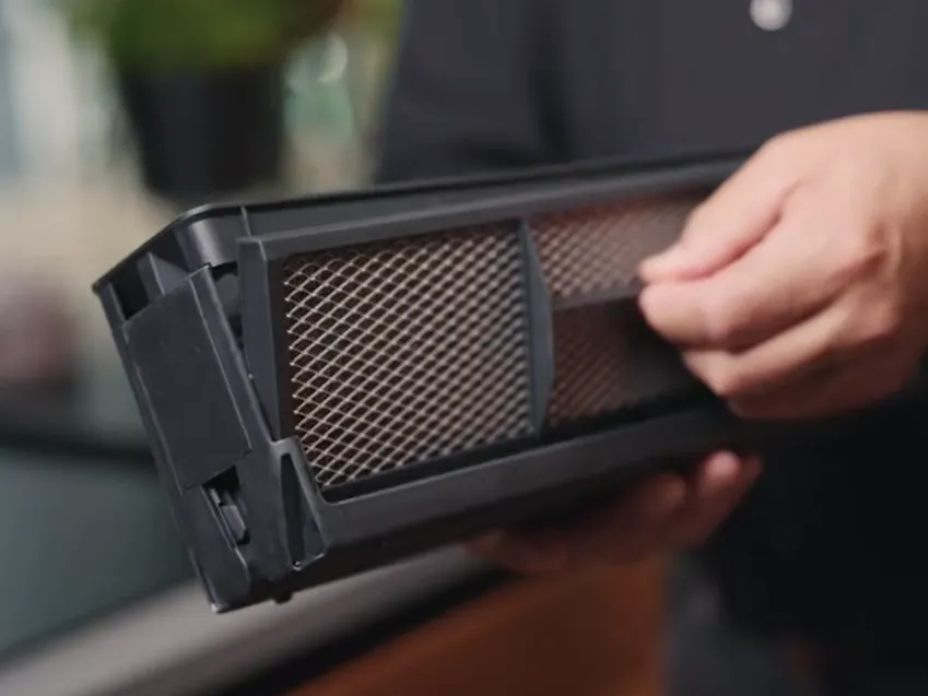 Metall-Fettfilter eines NEFF Kochfelds mit Dunstabzug