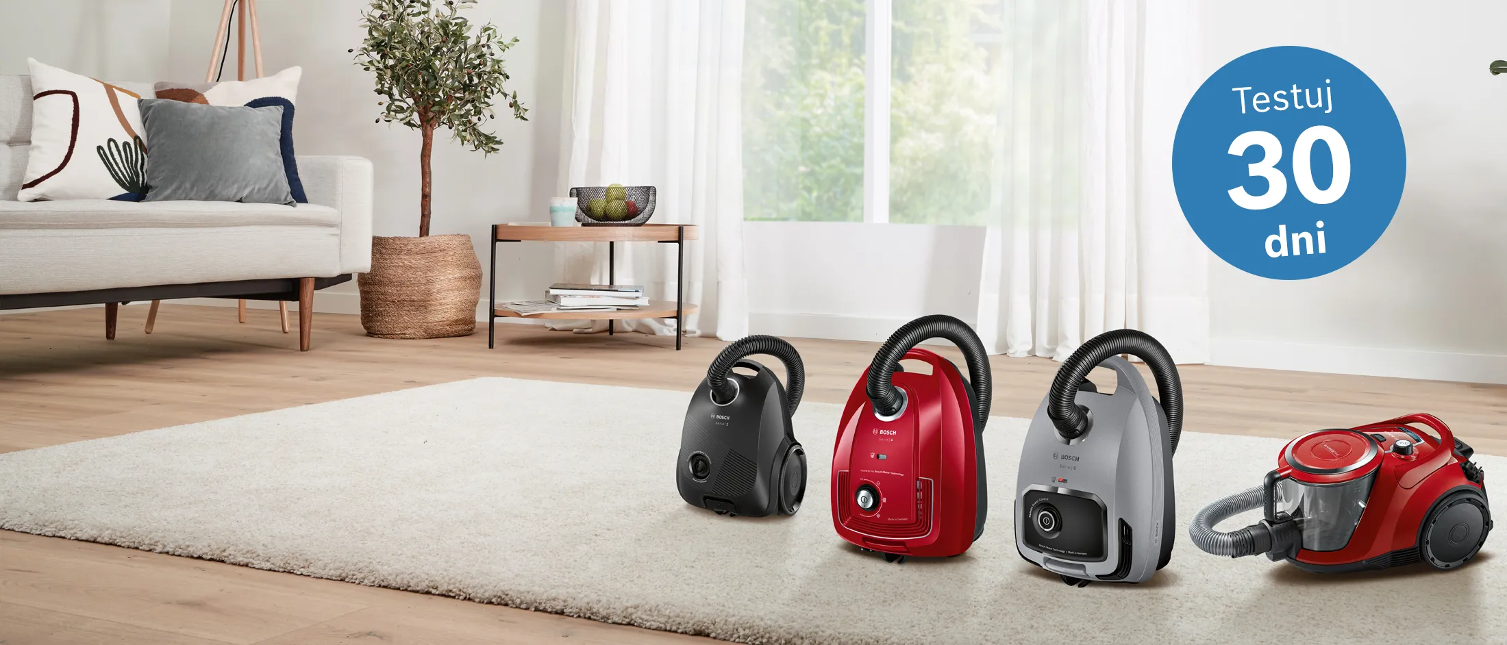 odkurzacze w salonie