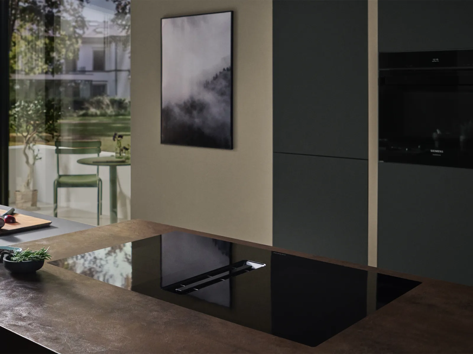 Venting Hob on a kitchen island