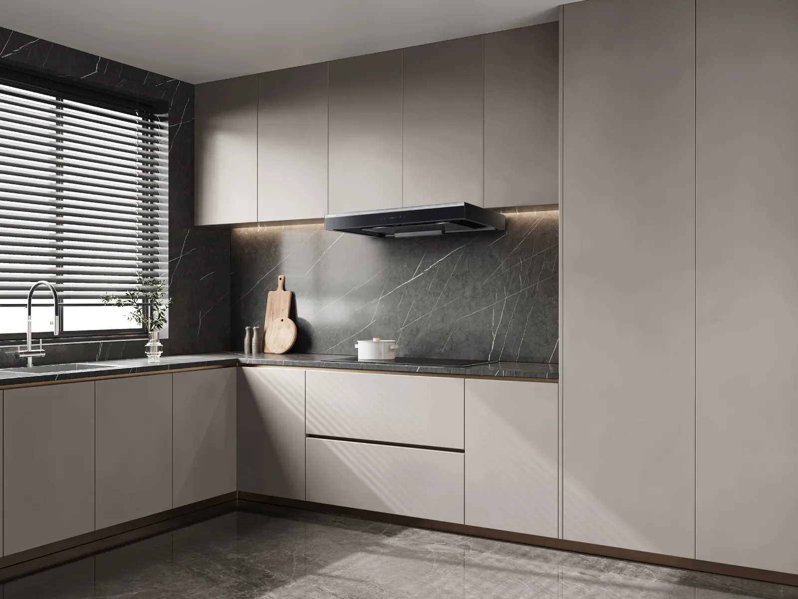 Siemens 5D cooker hood and induction hob bundle set