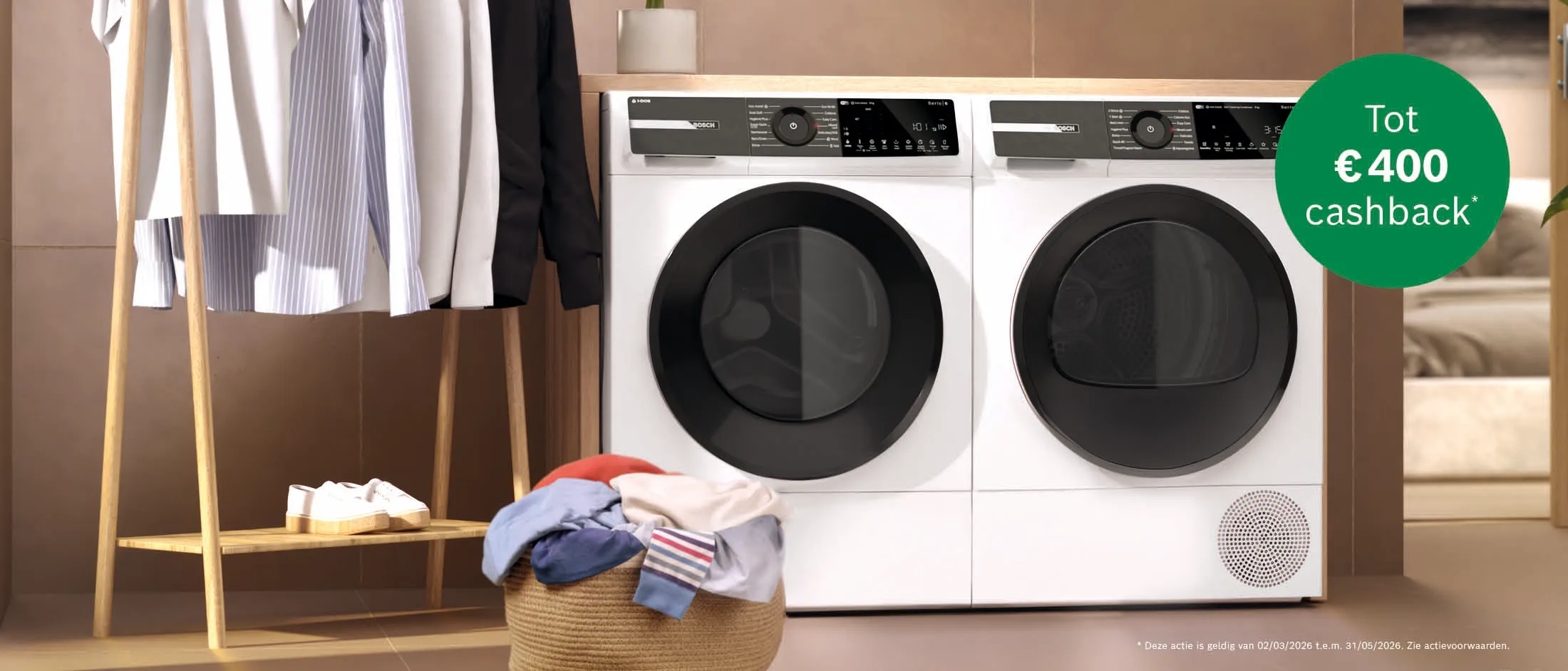 Cashback wasmachines en droogkast