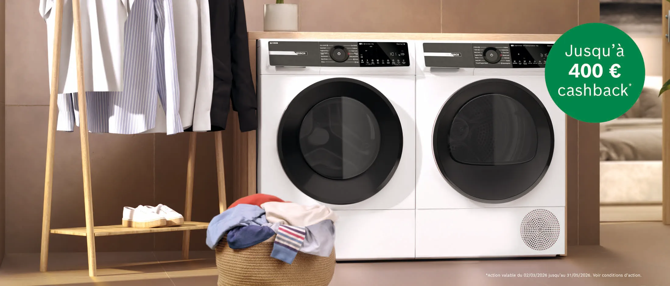 Cashback sur nos lave-linge et sèche-linge