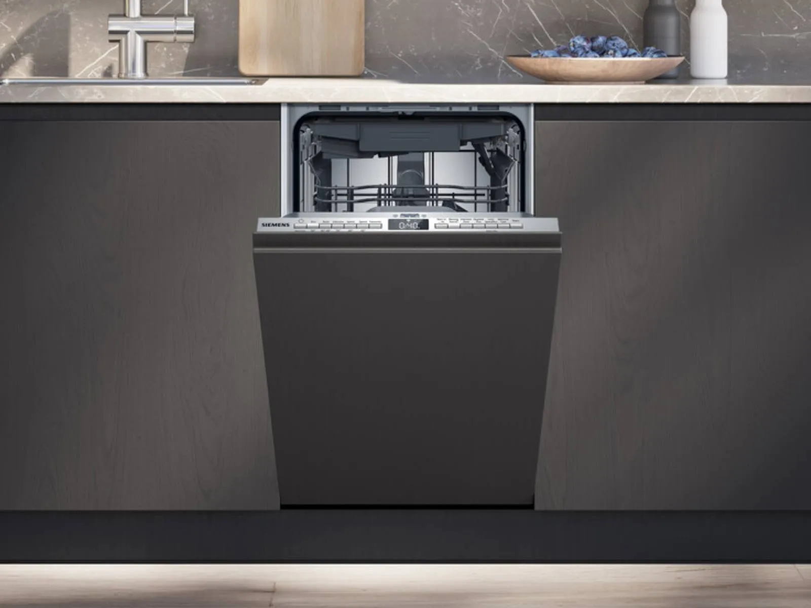 Slimline dishwasher under counter
