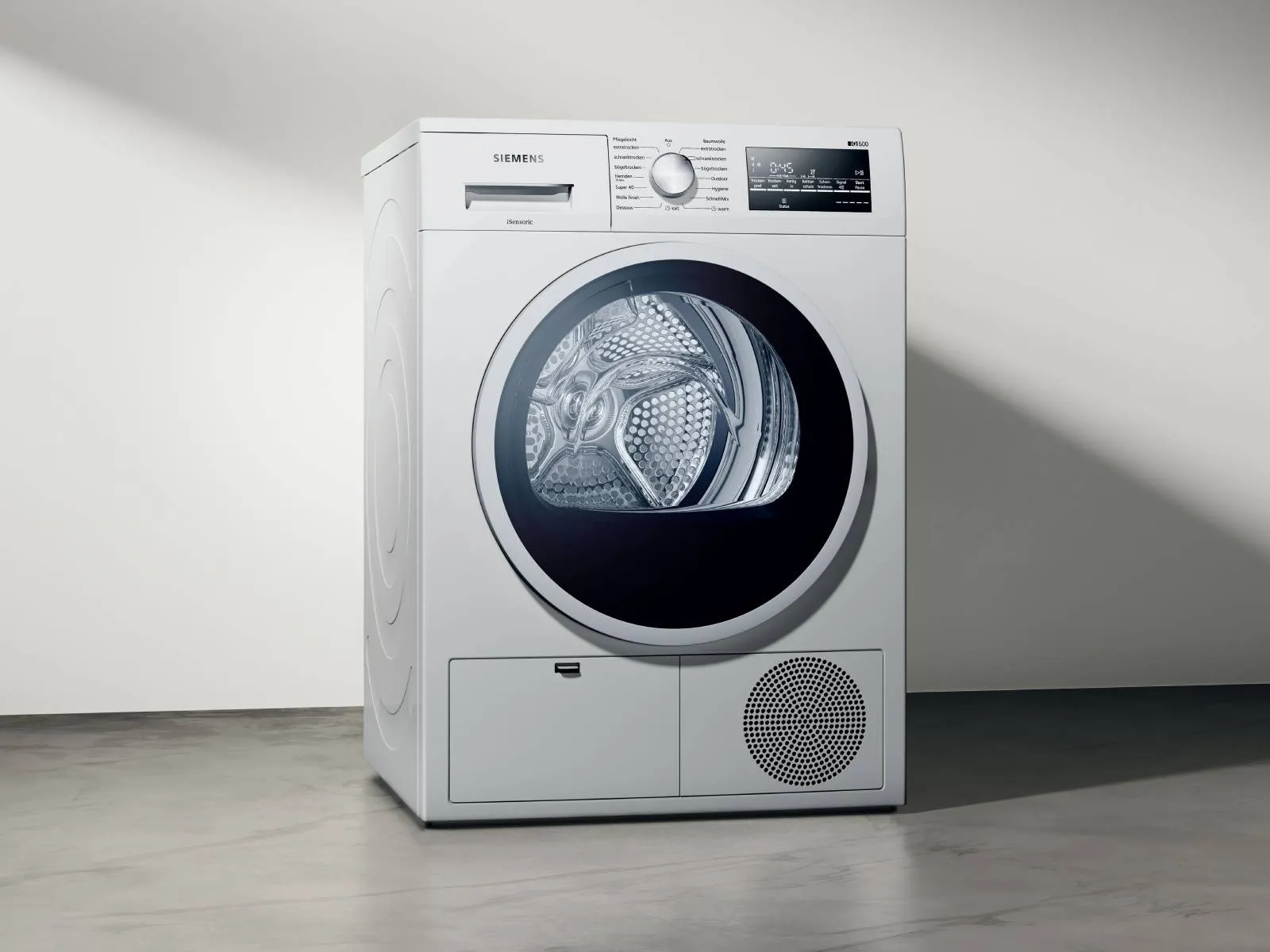 Siemens dryer infront of plain wall