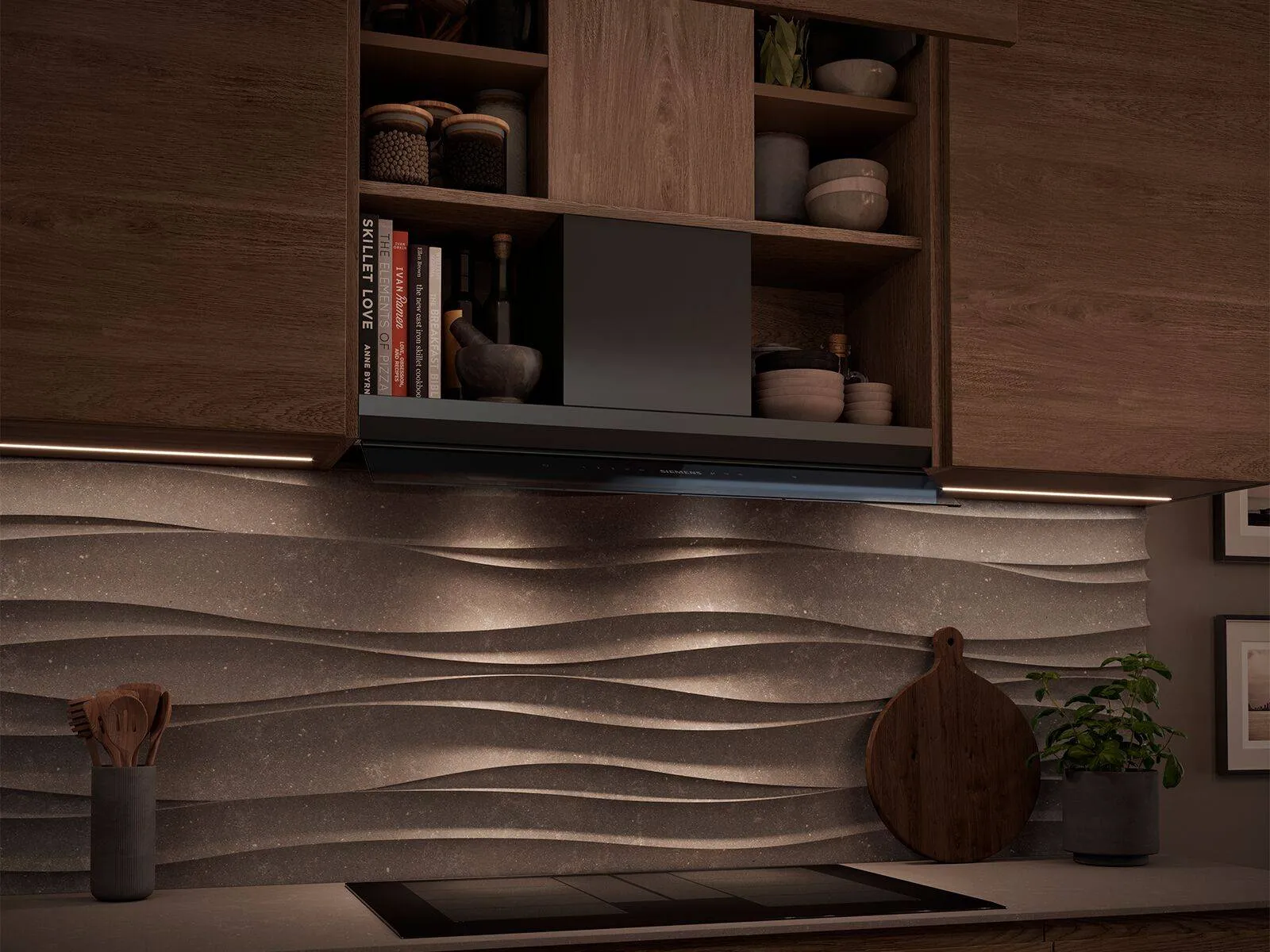 Built in hob and hood