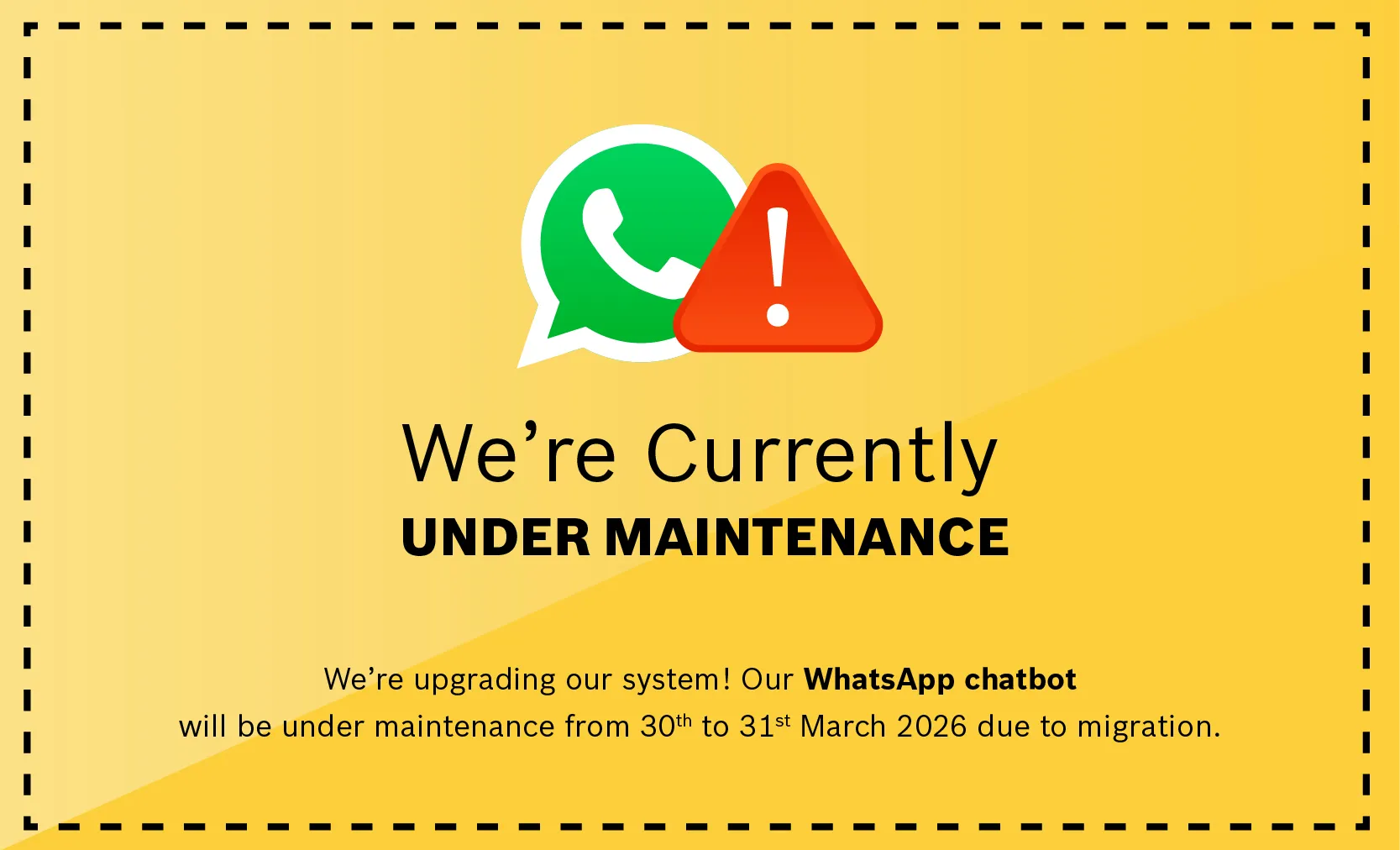 WhatsApp Chatbot Maintenance