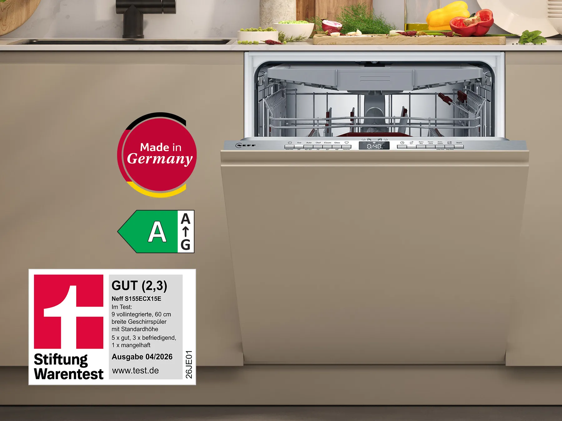 N 50 Geschirrspüler vollintegrierbar 60 cm