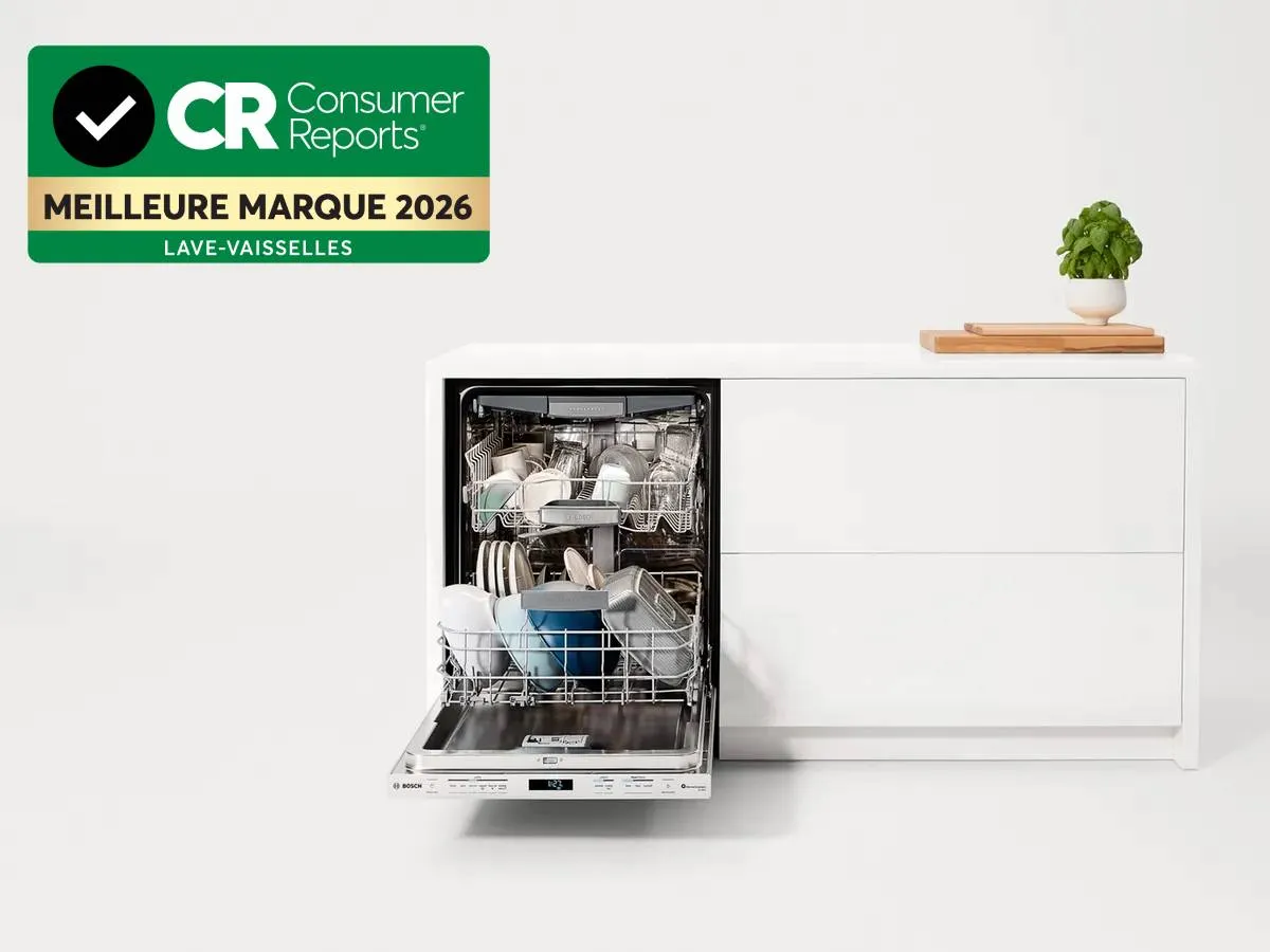 Recommandé par Consumer Reports. Meilleur lave‑vaisselle de marque 2025.