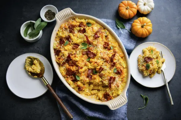 Pumpkin and Sage Mac & Cheese