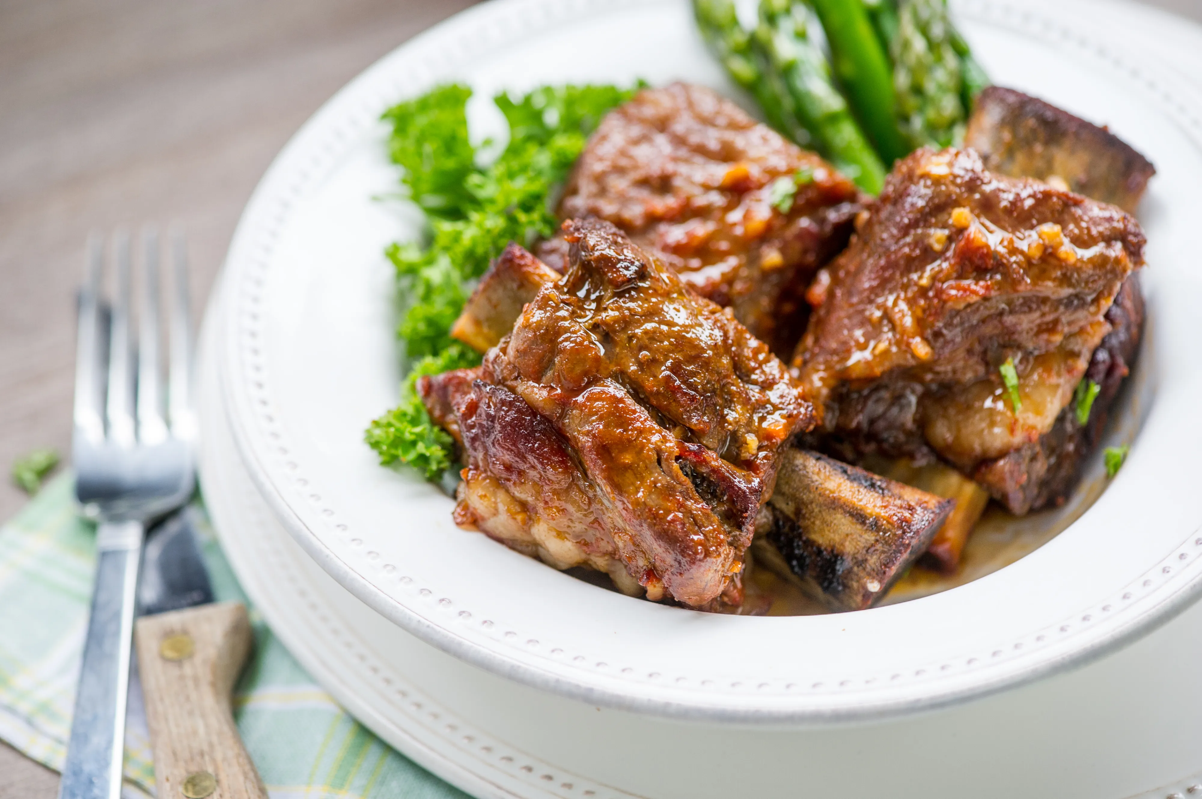 Marinated Short Ribs in Homemade BBQ Sauce