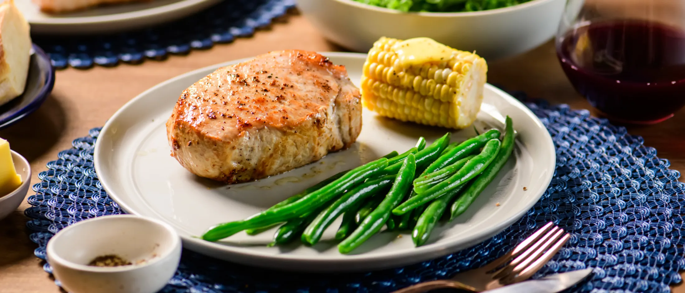 Thermador air sous vide pork chop