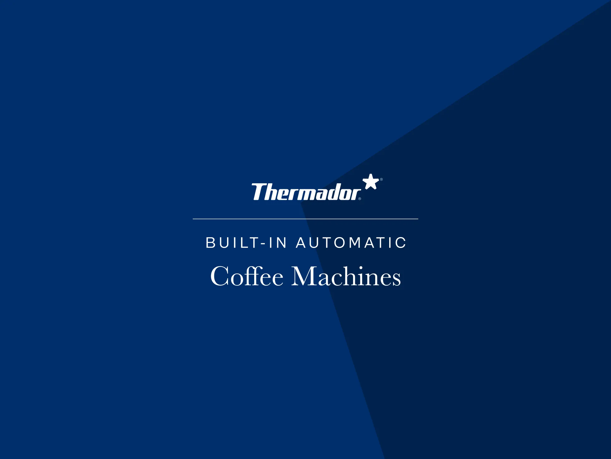 Thermador Built-In Automatic Coffee Machines
