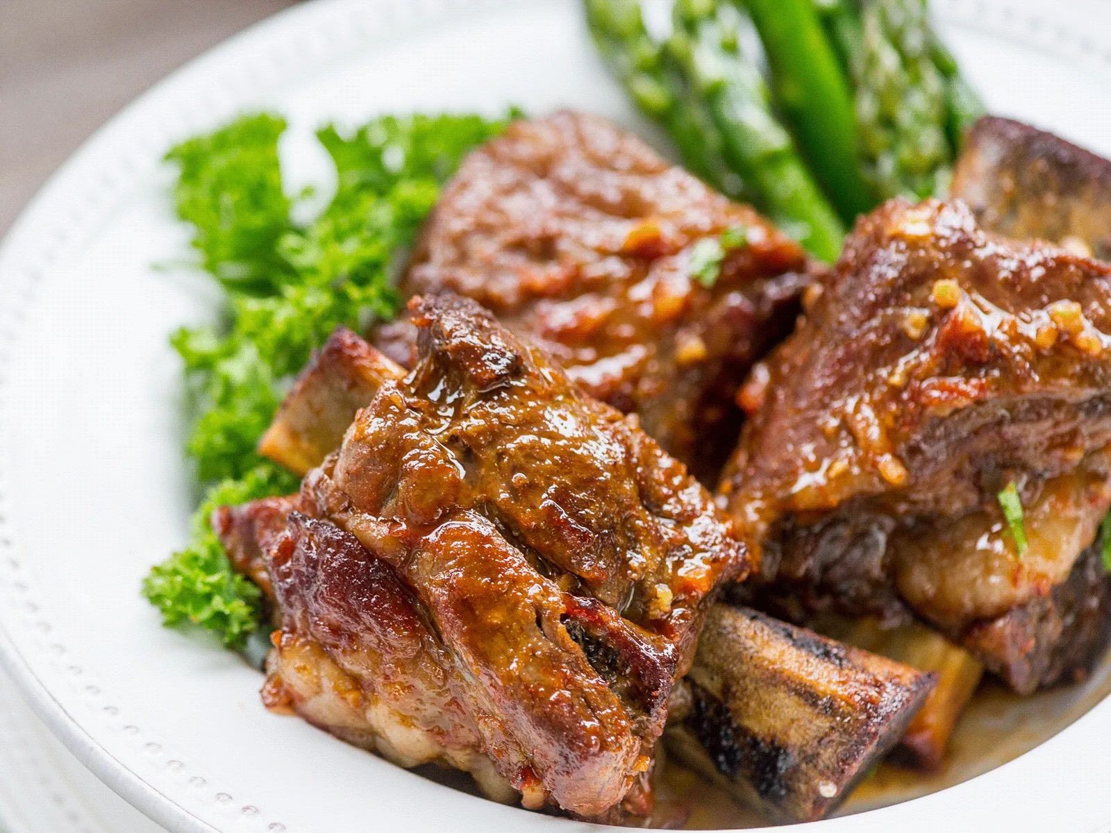 Marinated Short Ribs in Homemade BBQ Sauce