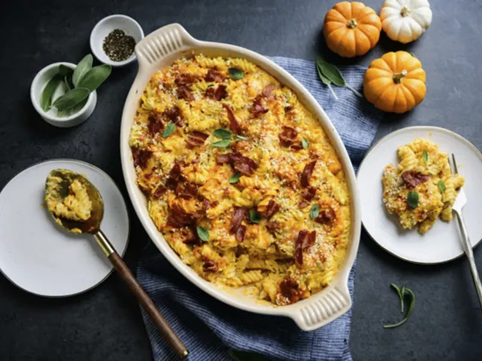 Pumpkin and Sage Mac & Cheese