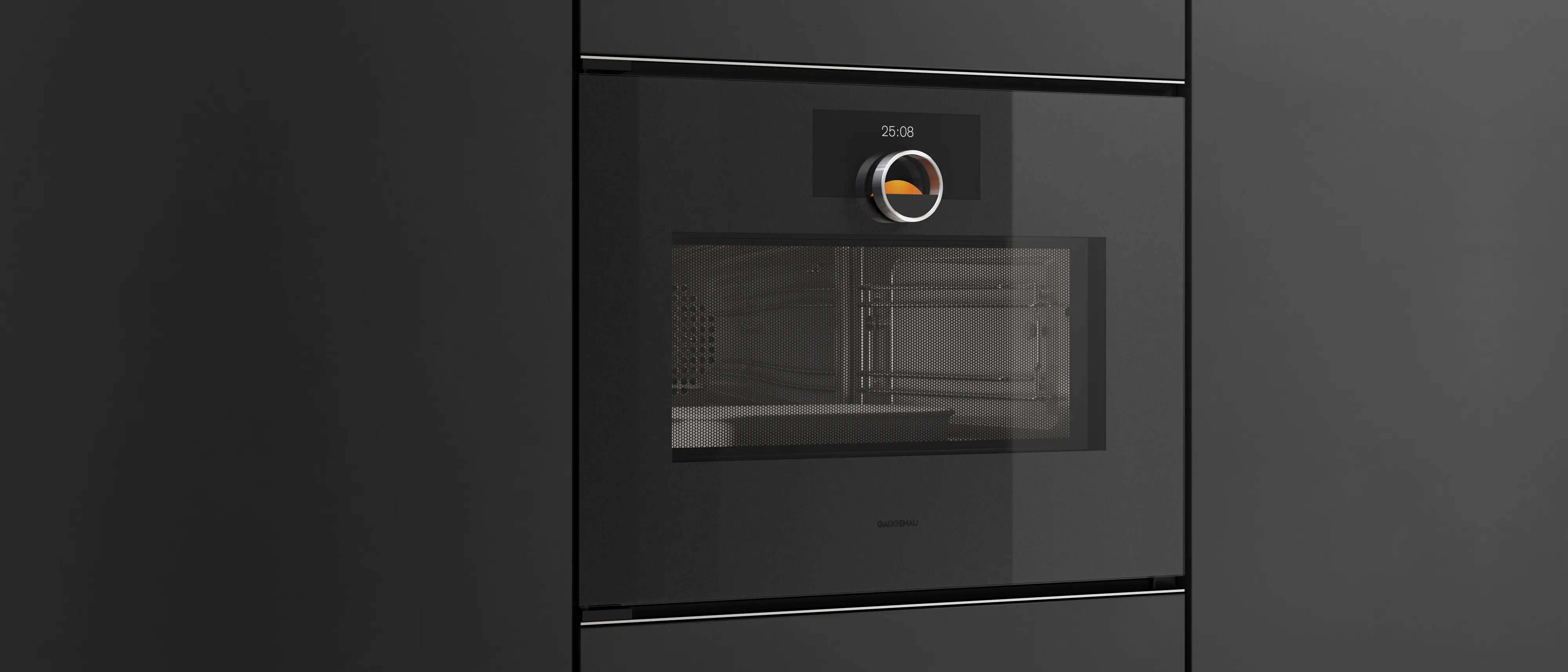 Gaggenau Expressive 系列微波烤箱的特寫