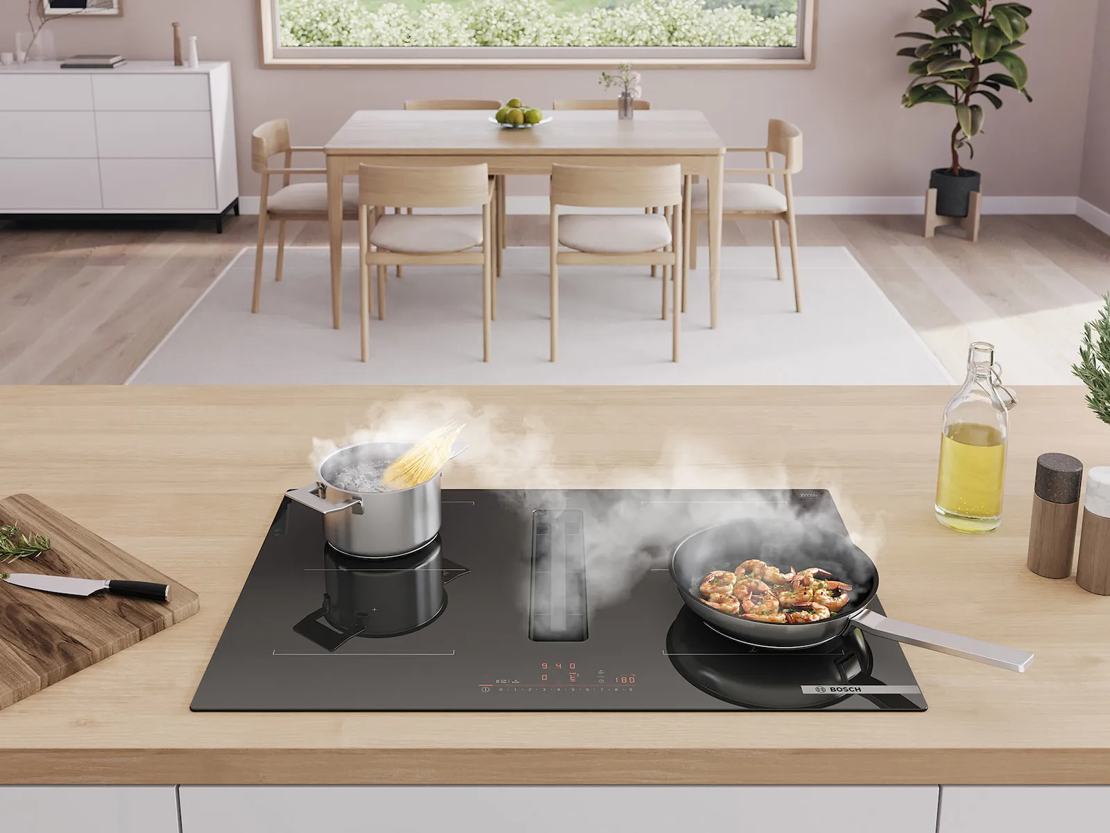 Varná deska Bosch s integrovaným odsáváním