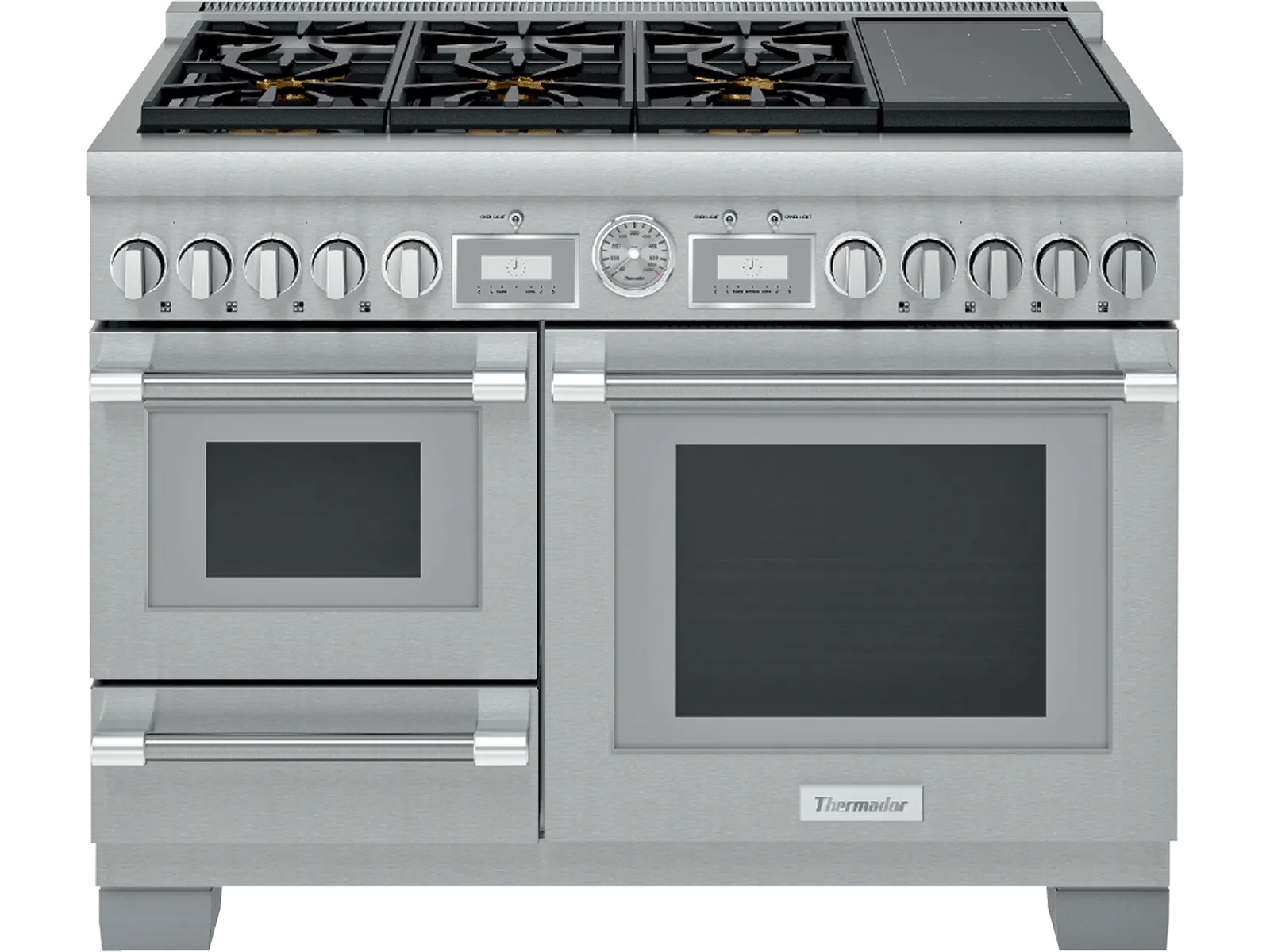 Thermador 48 inch slide in ranges with steam oven and induction module PRD48WISGU