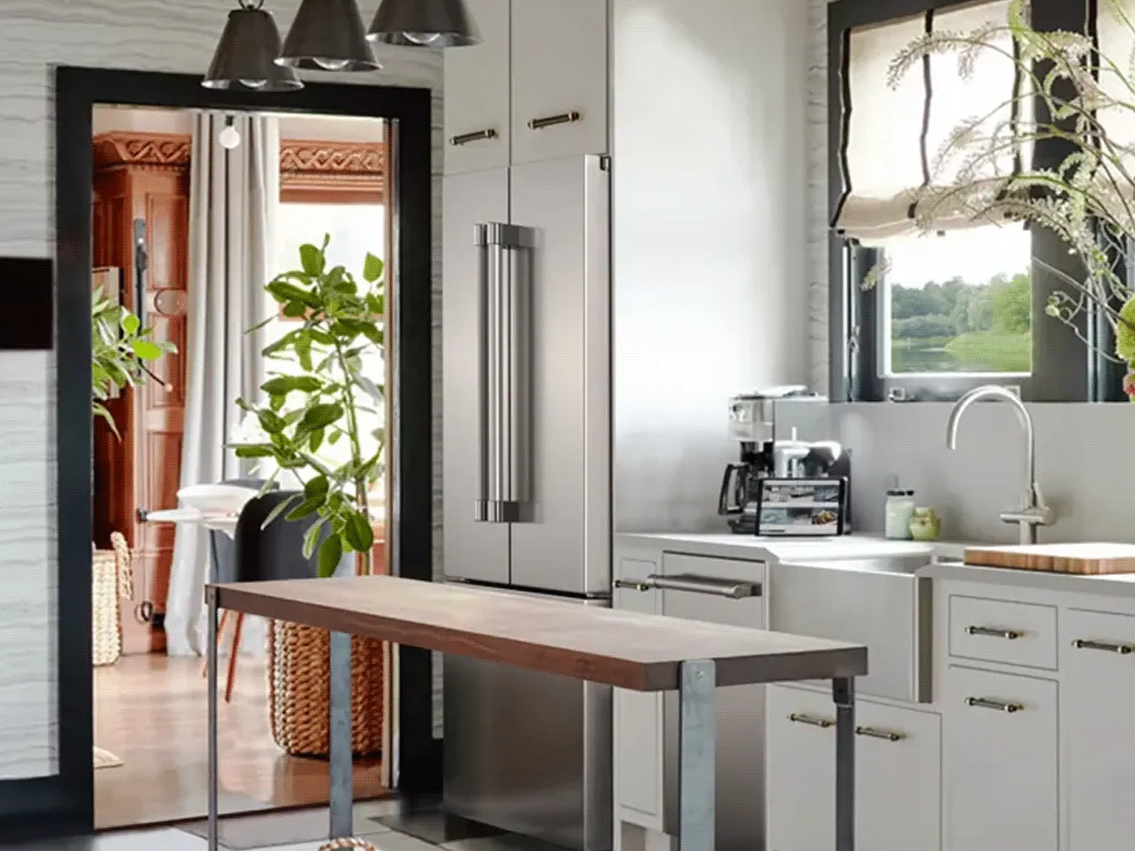 Freestanding French Door Bottom Freezer Refrigerator