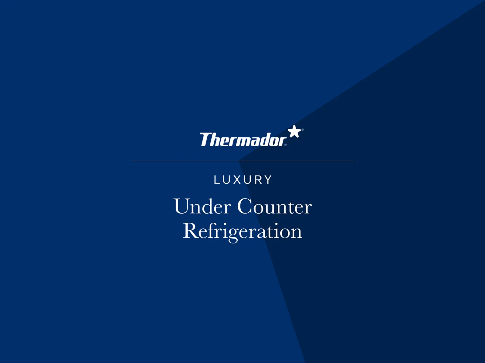 Thermador Under Counter Refrigeration