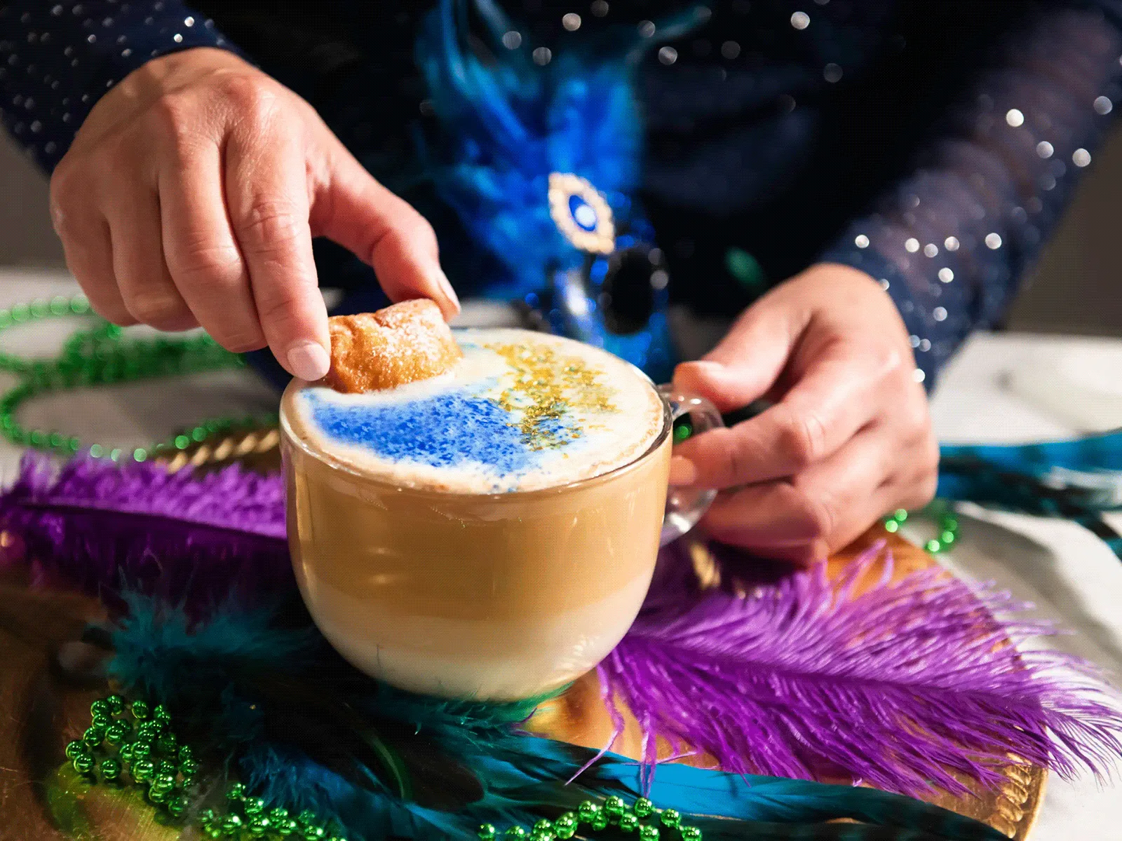 King Cake Latte