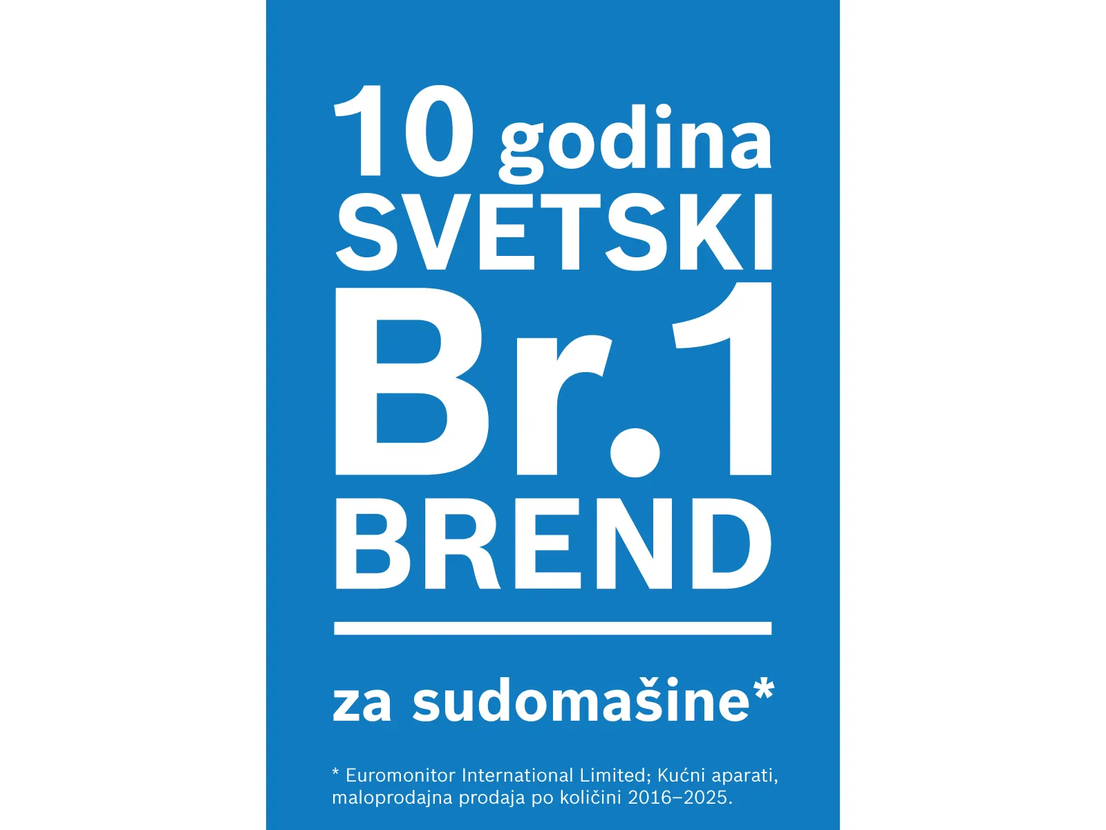 claim za brend broj 1 u svetu za sudomašine 