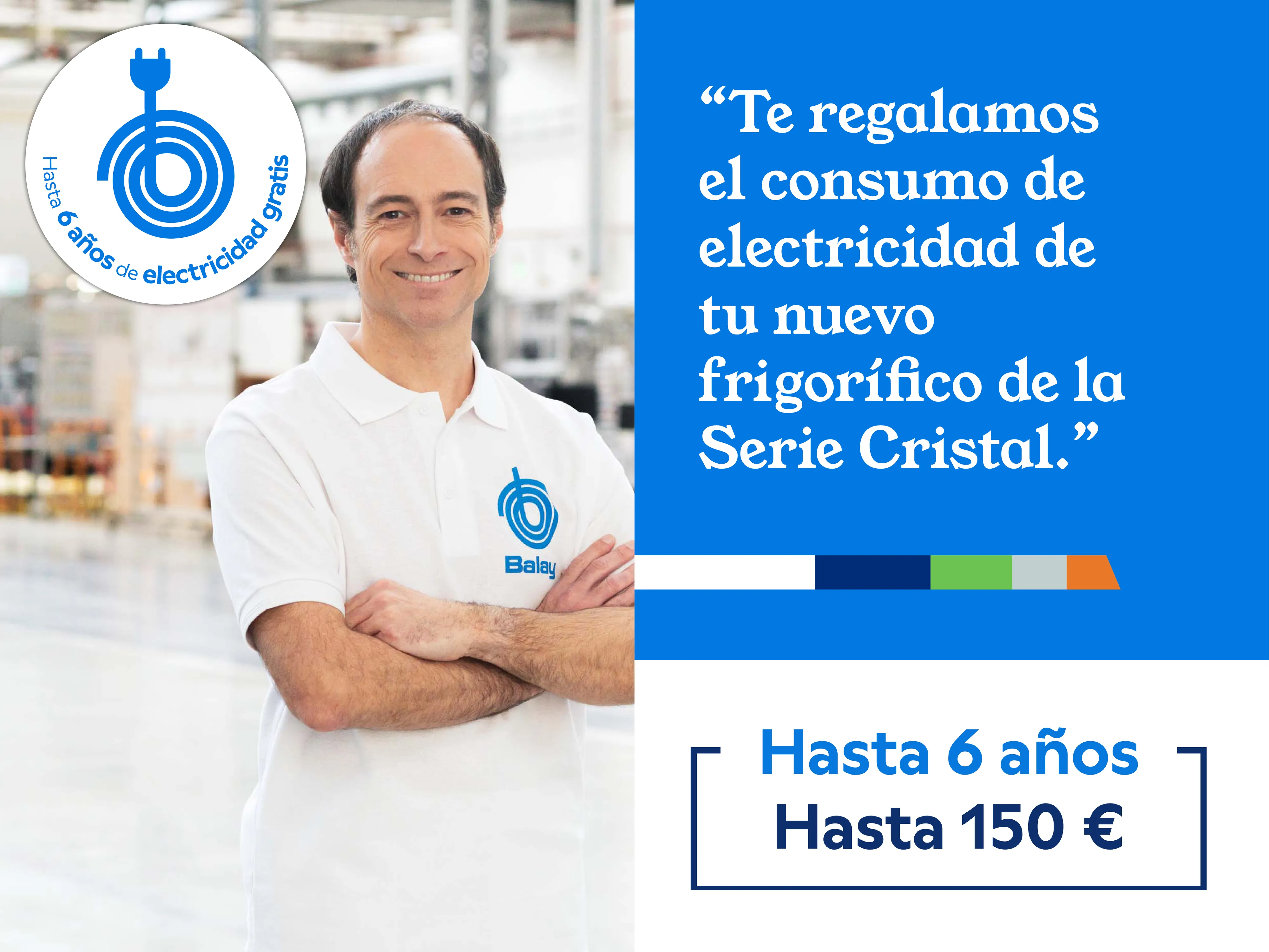 Te regalamos el consumo de electricidad de tu nuevo frigorífico de la Serie Cristal