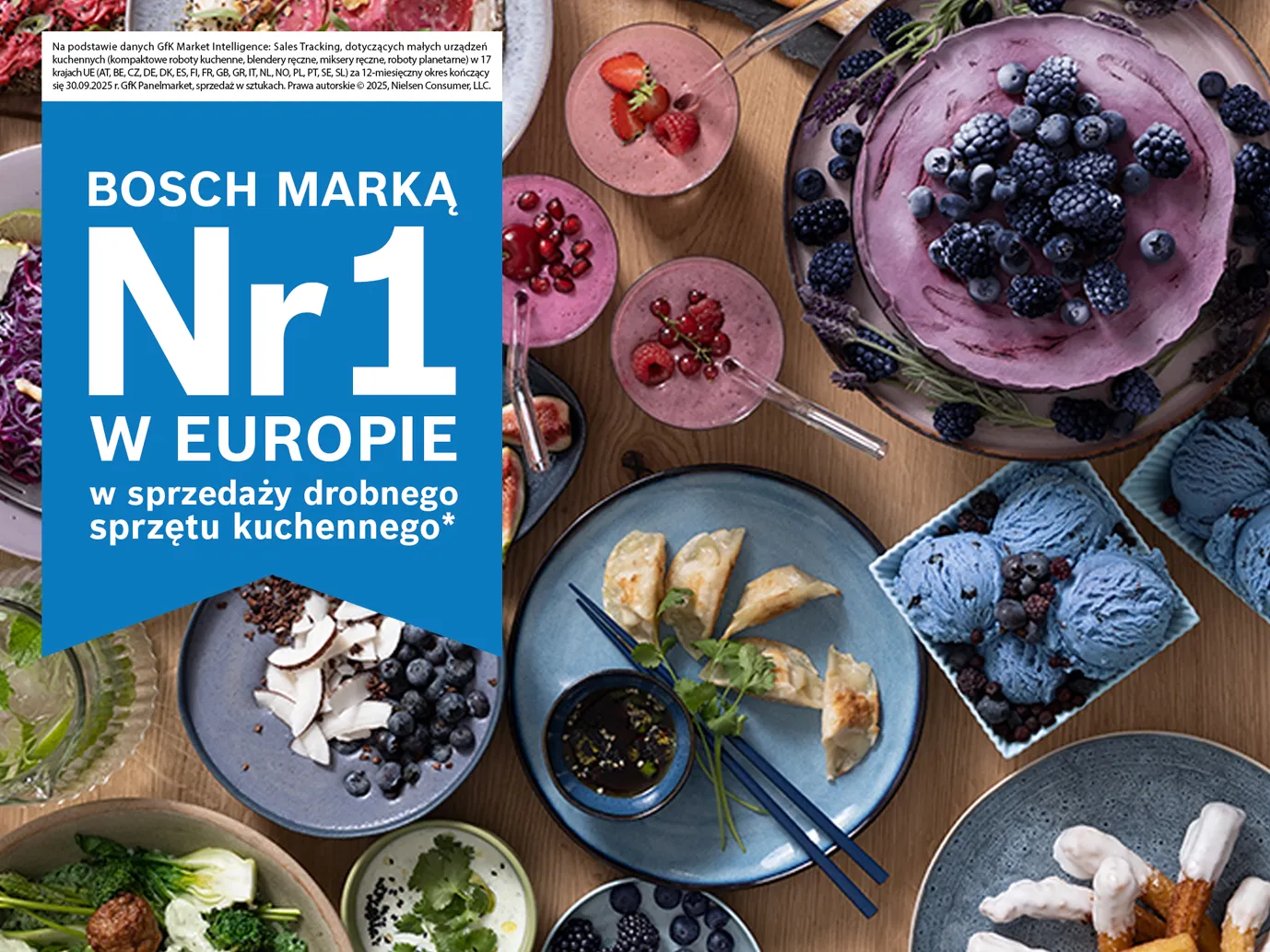 Jesteśmy dumni z bycia numerem 1 w Europie wśród marek produktów do przygotowywania żywności [3].