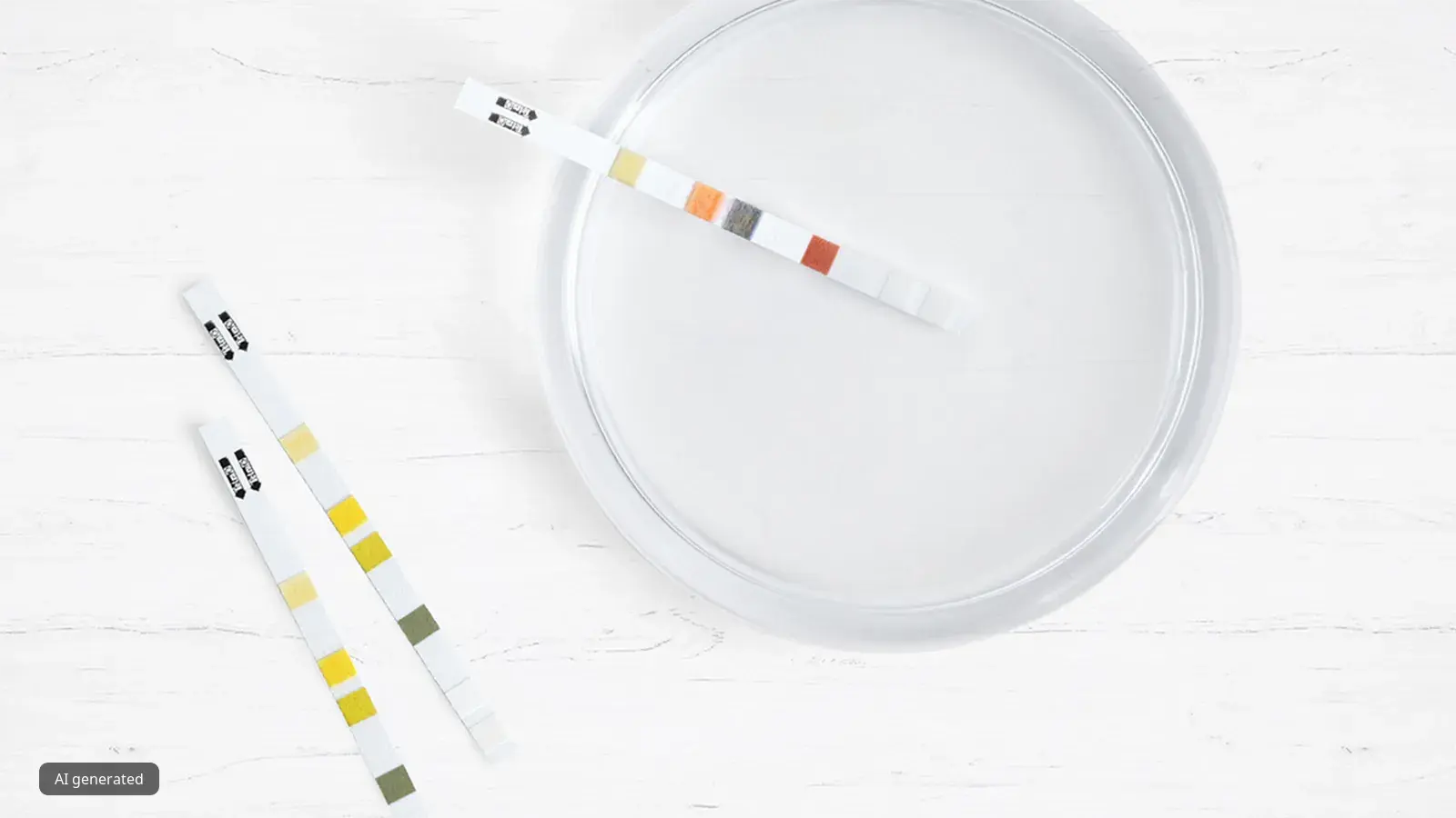 Petrijeva zdjelica, pH test trake, znanstvena oprema, laboratorij, medicinska istraživanja.