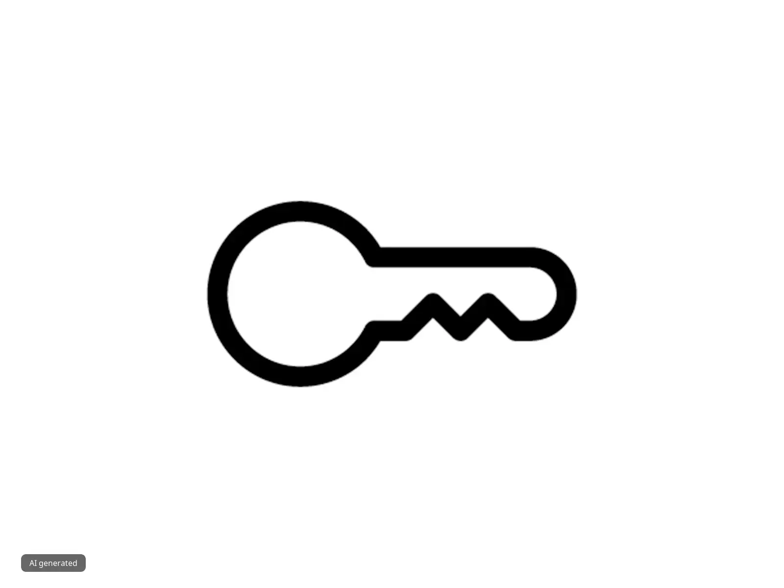 A stylised key representing the child lock function.