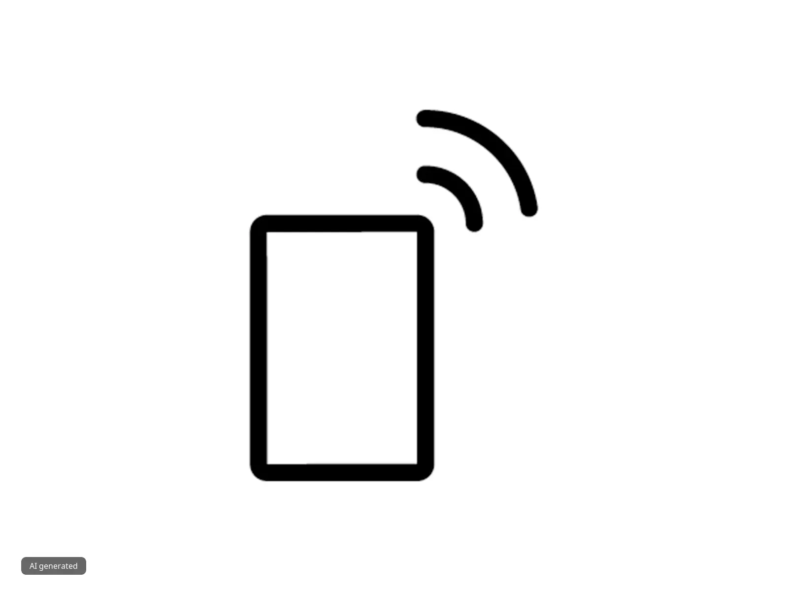 Mobile phone with a wireless connection as the Home Connect dishwasher symbol.